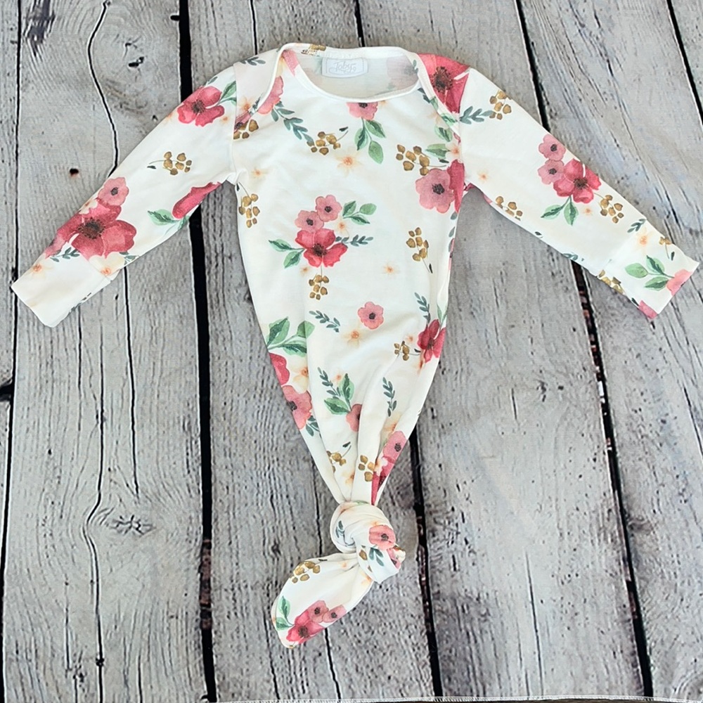 Floral Knotted Gown